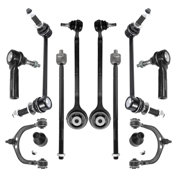 Shoxtec 10pc Suspension Kit Replacement for 11-18 Dodge Challenger 11-20 Dodge Charger 11-14 Chrysler 300 RWD only Includes 2 Sway Bars 2 Inner&Outer Tie Rods 2 Upper&Lower Control Arms
