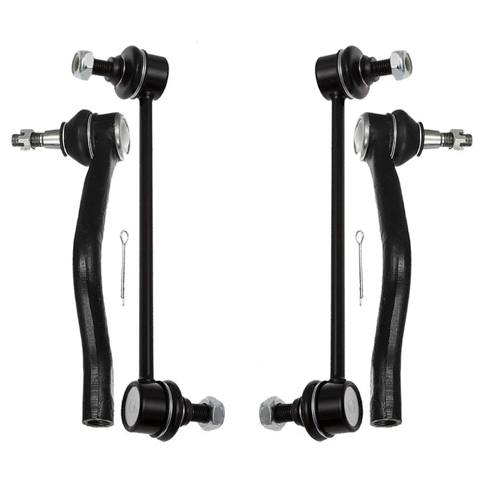 Shoxtec 4pc Suspension Kit Replacement for Replacement for 2007-2013 Nissan Altima; 2009-2014 Nissan Murano Includes 2 Sway Bars 2 Outer Tie Rod Ends