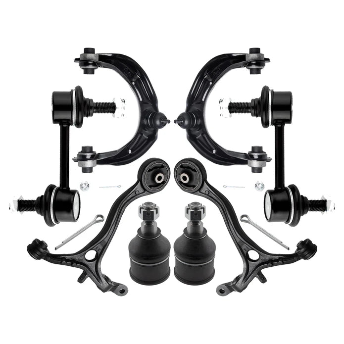 Shoxtec 8pc Suspension Kit Replacement for 2008-2012 Honda Accord 2009-2014 Acura TSX Includes 2 Sway Bars 2 Upper Control Arms 2 Lower Control Arms 2 Lower Ball Joints