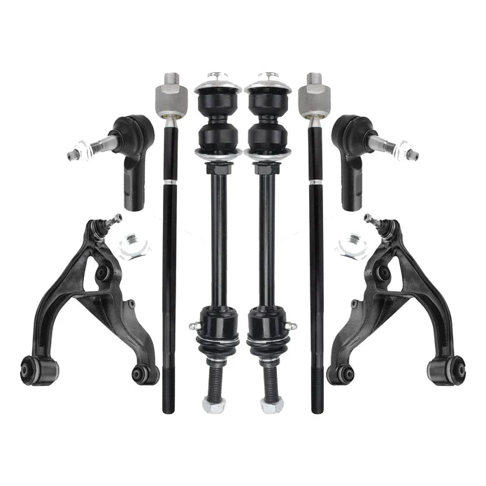 Shoxtec 8pc Suspension Kit Replacement for 13-18 RAM 1500 19-22 RAM 1500 Classic 4WD Only Includes 2 Sway Bars 2 Inner&Outer Tie Rod Ends 2 Lower Control Arms and Ball Joints Assembly
