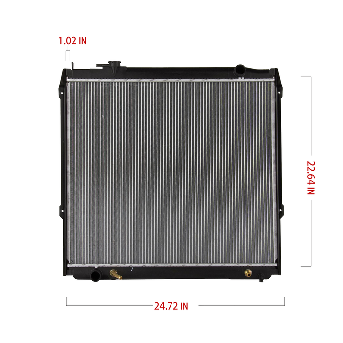 Shoxtec Aluminum Core Radiator Replacement for 1995-2004 Toyota Tacoma Repl No. CU1755