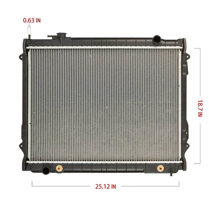 Shoxtec Aluminum Core Radiator Replacement for 1995-2004 Toyota Tacoma Repl No.CU1778