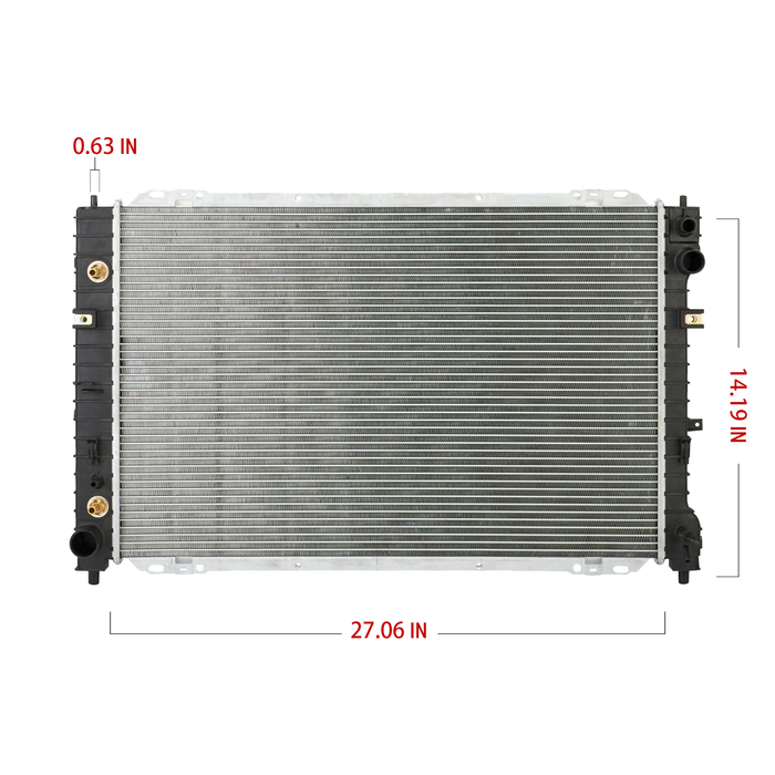 Shoxtec Aluminum Core Radiator Replacement for 2001-2007 Ford Escape 2001-2006 Mazda Tribute 2005-2008 Mercury Mariner Repl No.CU2307