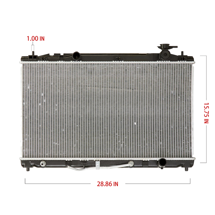 Shoxtec Aluminum Core Radiator Replacement for 2007-2011 Toyota Camry Repl No. CU2917