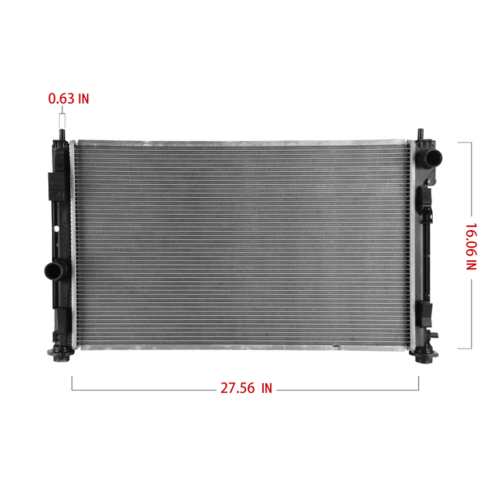 Shoxtec Aluminum Core Radiator Replacement for 2011-2014 Chrysler 200 2007-2010 Chrysler Sebring 2008-2014 Dodge Avenger 2007-2012 Dodge Caliber 2007-2017 Jeep Compass 2007-2017 Jeep Patriot No.CU2951
