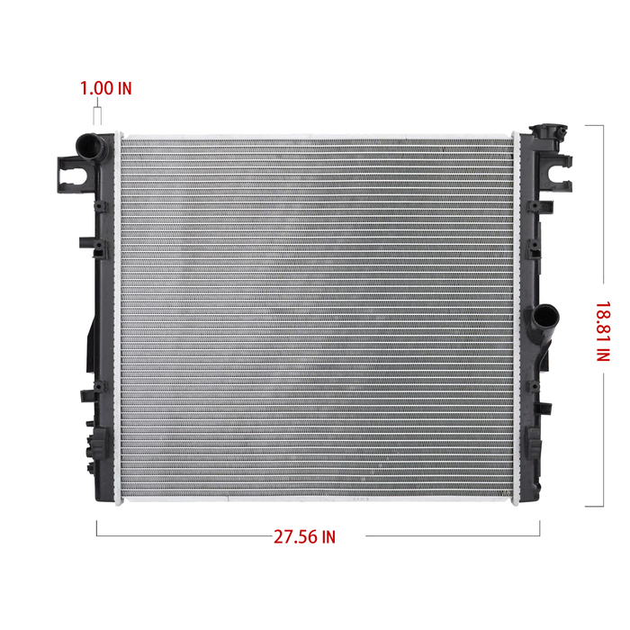 Shoxtec Aluminum Core Radiator Replacement for 2011-2017 Jeep Wrangler 2018 Jeep Wrangler JK Repl No.CU2957