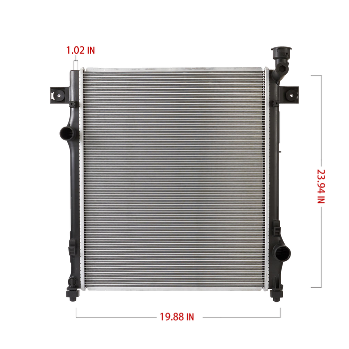 Shoxtec Aluminum Core Radiator Replacement for 2007-2012 Dodge Nitro Repl No. CU2971