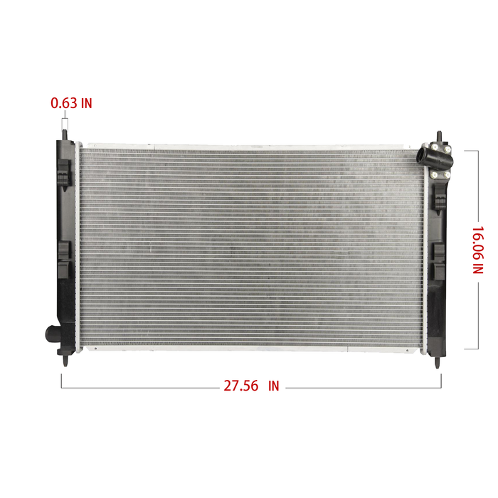 Shoxtec Aluminum Core Radiator Replacement for 2013 Mitsubishi ASX 2008-2014 Mitsubishi Lancer 2010-2013 Mitsubishi Outlander 2011-2013 Mitsubishi RVR Repl No. CU2979