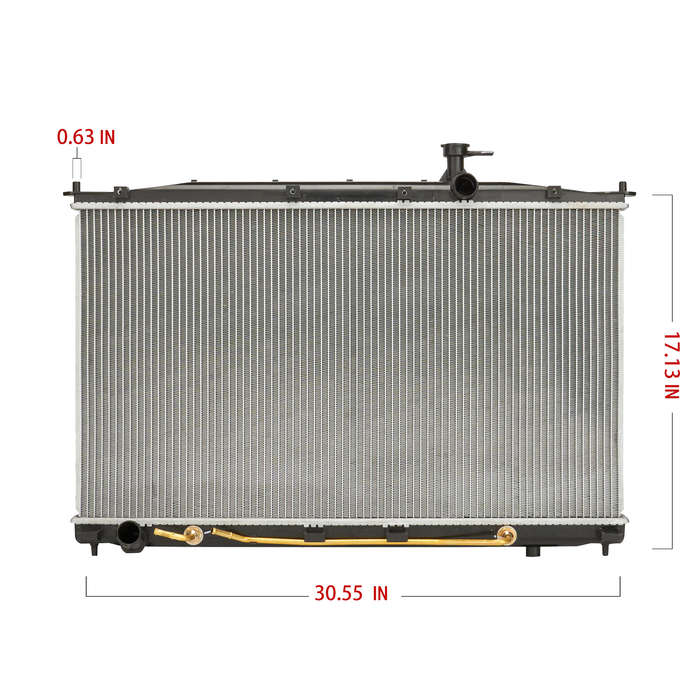 Shoxtec Aluminum Core Radiator Replacement for 2007-2009 Hyundai Santa Fe Repl No. CU2997