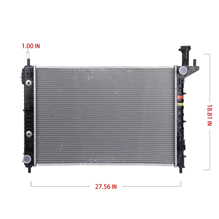 Shoxtec Aluminum Core Radiator Replacement for 2008-2017 Buick Enclave 2009-2017 Chevrolet Traverse 2007-2017 GMC Acadia 2007-2010 Saturn Outlook Repl No.CU13007