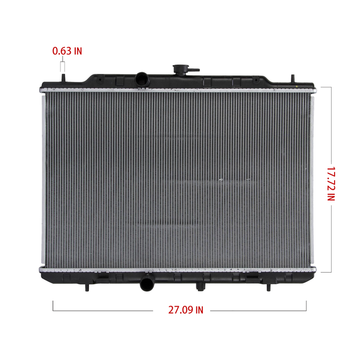 Shoxtec Aluminum Core Radiator Replacement for 2008-2015 Nissan Rougue L4 2.5L Repl No. CU13047
