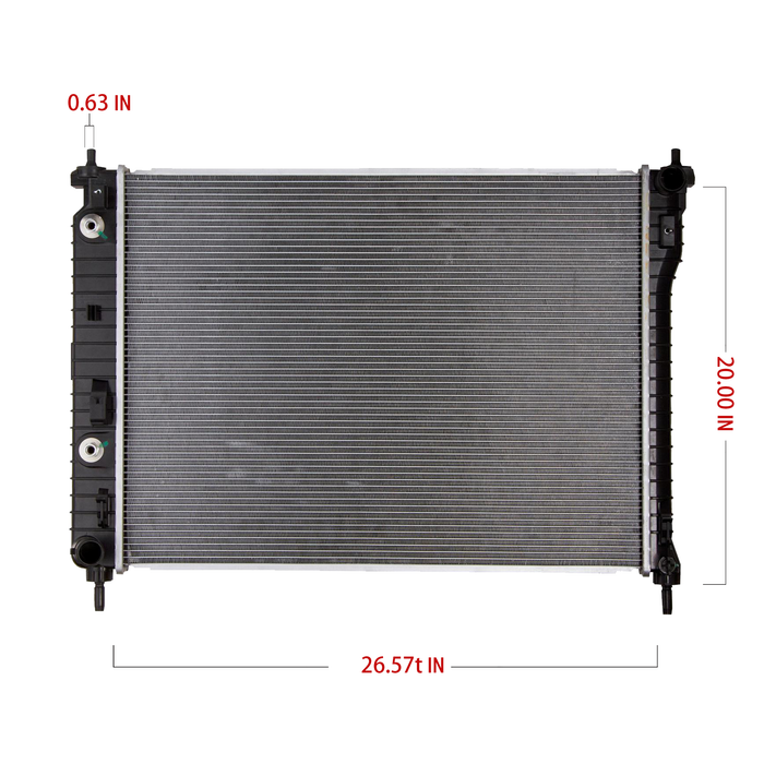 Shoxtec Aluminum Core Radiator Replacement for 2008-2015 Chevrolet Captiva 2008-2010 Saturn Vue Repl No. CU13057