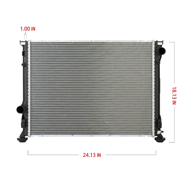 Shoxtec Aluminum Core Radiator Replacement for 2009-2019 Chrysler 300 2009-2021 Dodge Challenger 2012-2021 Dodge Charger Repl No.CU13157