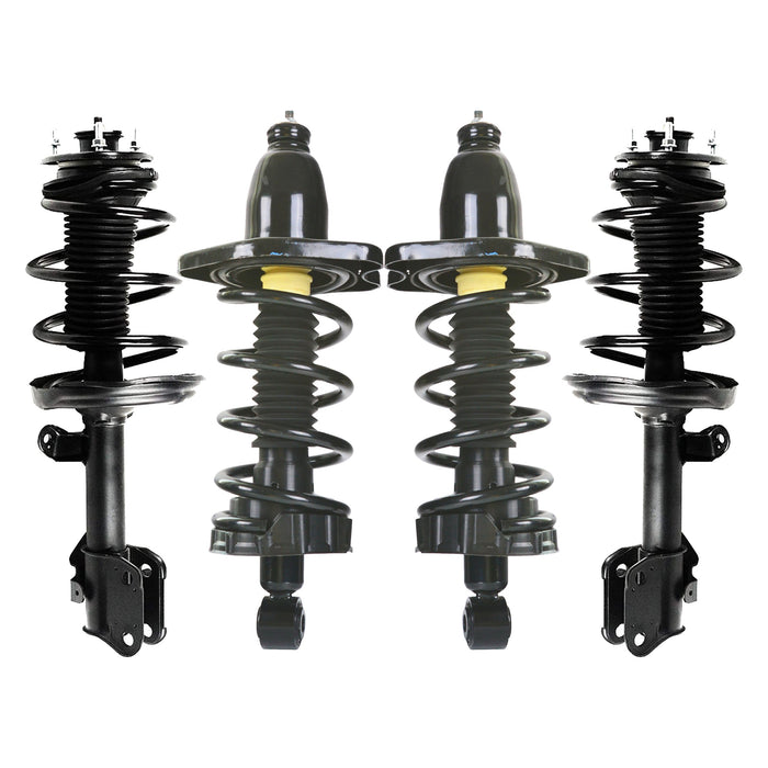Shoxtec Full Set Complete Strut Assembly for 2006-2014 Honda Ridgeline 4WD Only; Coil Spring Shock Absorber Repl. part no. 1331634 172398L 172398R