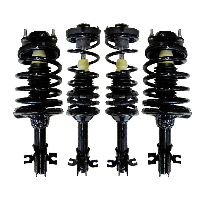 Shoxtec Full Set Complete Struts Assembly for 1991-1996 Ford Escort; 1990-1994 Mazda 323, Mazda Protege; 1991-1996 Mercury Tracer; Repl. 171878 171880