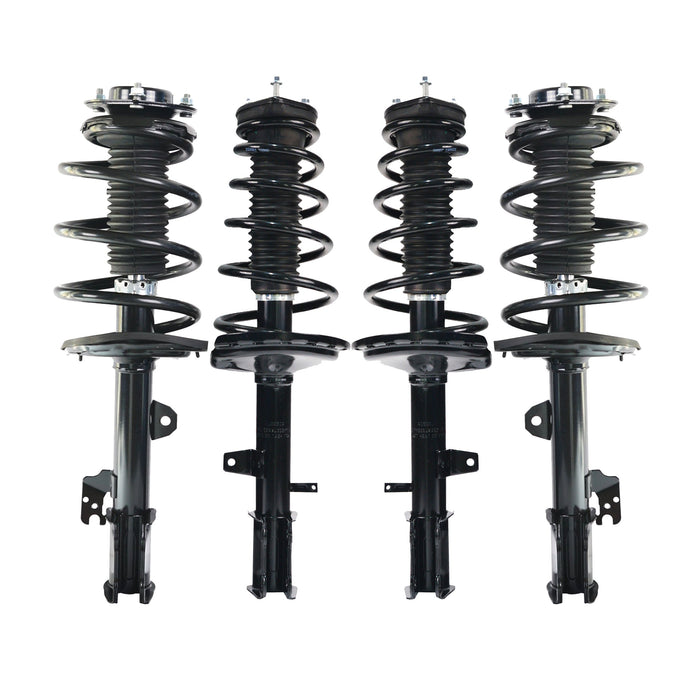 Shoxtec Full Set Complete Struts fits 2009 - 2013 TOYOTA Highlander Coil Spring Assembly Shock Absorber Repl. Part no. 272490 272489 11617 11618