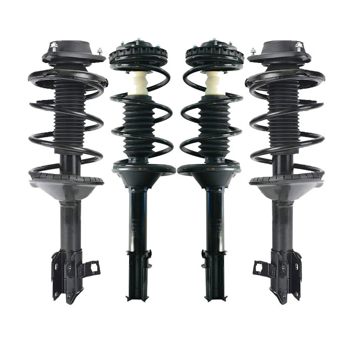 Shoxtec Full Set Complete Struts fits 1998 1999 Subaru Legacy 2.2L H4; Coil Spring Assembly Shock Absorber Repl. Part no. 1331772 1331761L 1331761R