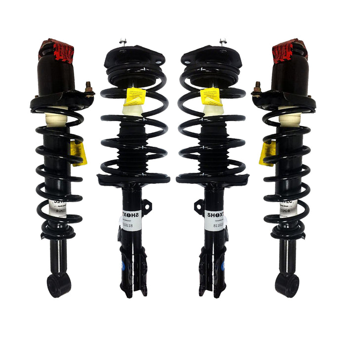 Shoxtec Full Set Complete Struts Replacement for 2003 - 2008 Toyota Corolla Coil Spring Assembly Shock Absorber Repl. part no. 172114/5 171373