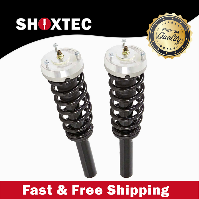 Shoxtec Front Complete Strut Assembly Replacement For 2007-2008 BMW X5 V8 4.8L, 4.8i, L6 3.0L, 3.0si, 2009-2010 BMW X5, V8 4.8L, L6 3.0L, 2008-2013 X6, 2011-2013 BMW X5, V8 4.4L, Turbocharged, L6 3.0L, Repl No. 1335906