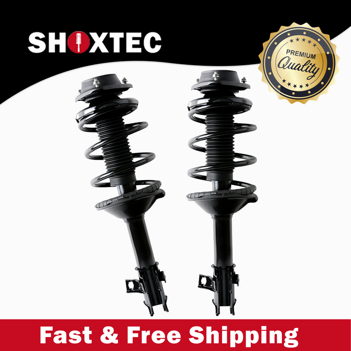 Shoxtec Front Complete Strut fits 2001-2002 Subaru Forester Coil Spring Assembly Shock Absorber Kits Repl. Part No.171464 171463