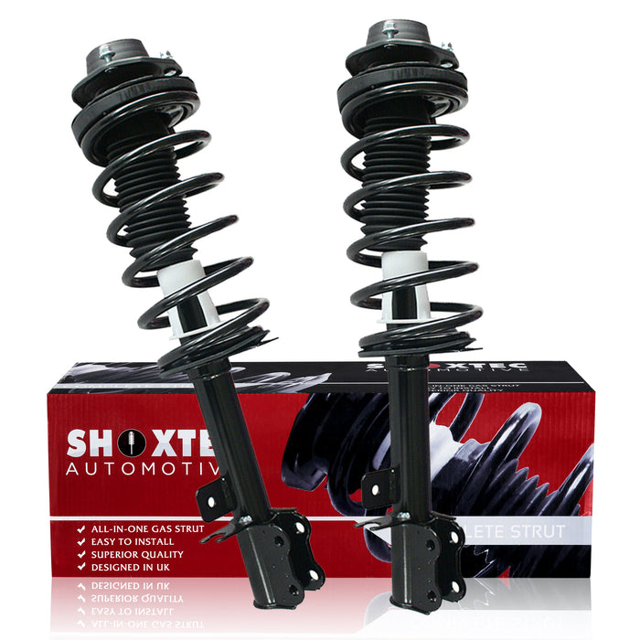 Shoxtec Rear Complete Struts fits  2004-2008 Suzuki Forenza 2005-2008 Suzuki Reno Coil Spring Assembly Shock Absorber Repl part no. 172450 172451