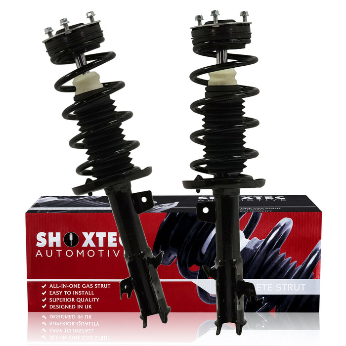 Shoxtec Front Complete Struts Assembly Replacement for 2011 - 2013 Ford Fiesta Coil Spring Shock Absorber Repl. part no 172525 172524