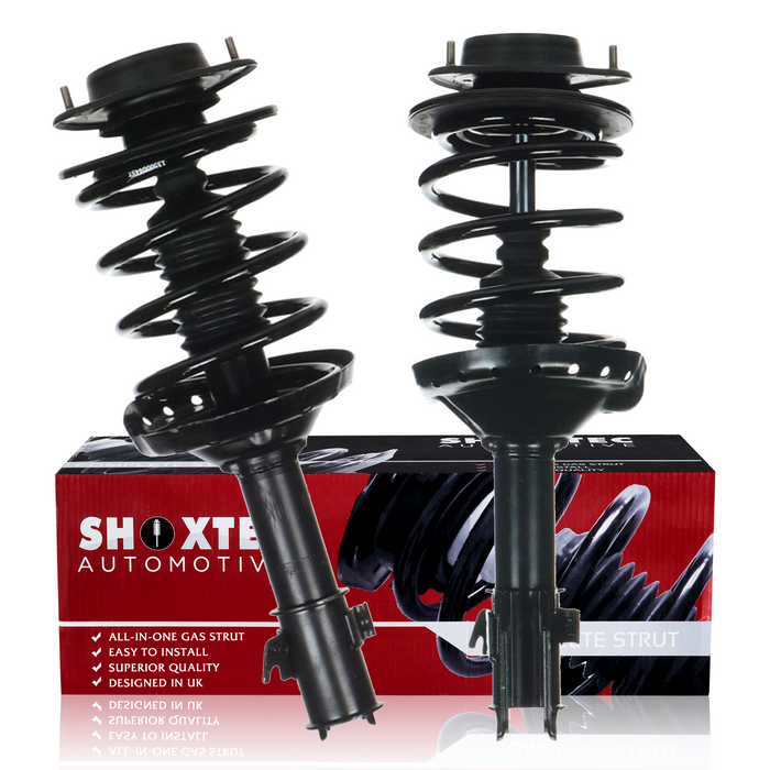 Shoxtec Front Complete Struts Assembly Replacement for 2008-2011 Subaru Impreza; 2.5i, Outback Sport, Sport, 2.5 GT, 2.5i Limited, 2.5i Premium; 2.5L H4 engine; FWD Repl. part no. 172681, 172680