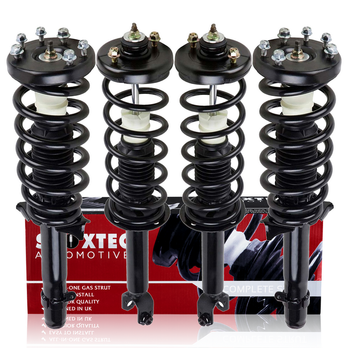 Shoxtec Full Set Complete Strut Shock Absorbers Replacement for 2009-2012 Acura TSX; 2.4L I4 / 3.5L V6 Repl. Part No. 172771 172770 172692L 172692R