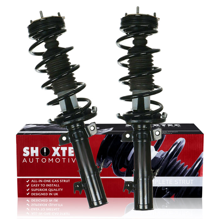 Shoxtec Front Complete Struts Assembly Replacement for 2014 - 2015 Ford Fiesta Coil Spring Shock Absorber Repl. part no 172786 172785