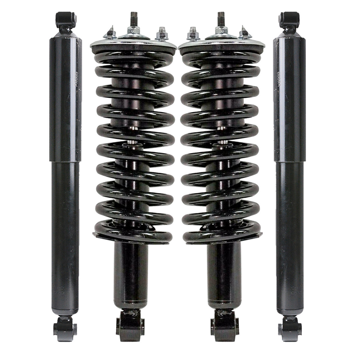 Shoxtec Full Set Complete Strut Shock Absorbers Replacement for 2005-2016 Nissan Frontier; Rear Wheel Drive Only Repl. no 271102 37273