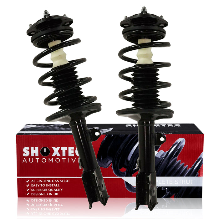 Shoxtec Front Complete Struts Assembly Replacement for 2009 - 2010 Pontiac Vibe 2009 - 2010 Toyota Matrix Coil Spring Shock Absorber Repl. part no 272598 272597