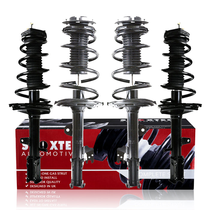 Shoxtec Full Set Complete Struts Assembly for 2008-2010 Toyota Highlander Coil Spring Shock Absorber Repl Part no. 1333319LR 1333320L 1333320R