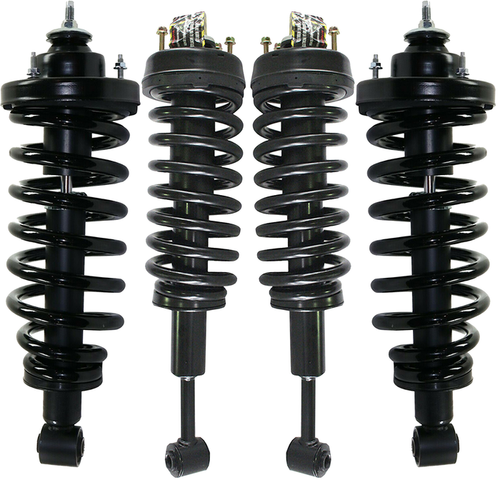 Shoxtec Full Set Complete Struts Assembly Replacement for 2007 - 2010 Ford Explorer Sport Trac Coil Spring Shock Absorber Repl. part no 371124 271125