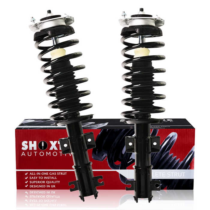 Shoxtec Front Complete Strut Assembly Compatible with VOLVO 93 94 95 96 97 850; 98 99 00 01 02 03 04 C70; 98 99 00 S70 V70 (Repl Monroe G57040)