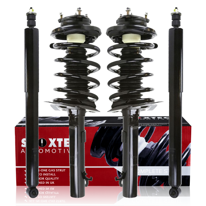 Shoxtec Full Set Complete Strut Shock Absorbers Replacement for 2006-2007 Ford Focus; Hatchback, Sedan; Repl. no 172258 172257 5796