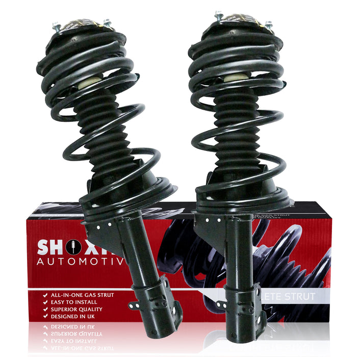 Shoxtec Front Complete Struts for 89-94 Chrysler Lebaron 86-88 New Yorker 89 - 94 Dodge Shadow; 89 - 95 Spirit; 89-95 Plymouth Acclaim; 89-94 Sundance