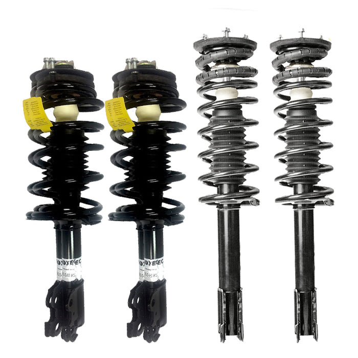 Shoxtec Full Set Complete Strut Assembly fits 91-92 Saturn SC; 93-02 Saturn SC1 SC2, 91-02 Saturn SL, SL1, SL2, 93-99 SW1;93-01 SW2 Coil Spring Assembly Shock Absorber Repl. 171924 171925