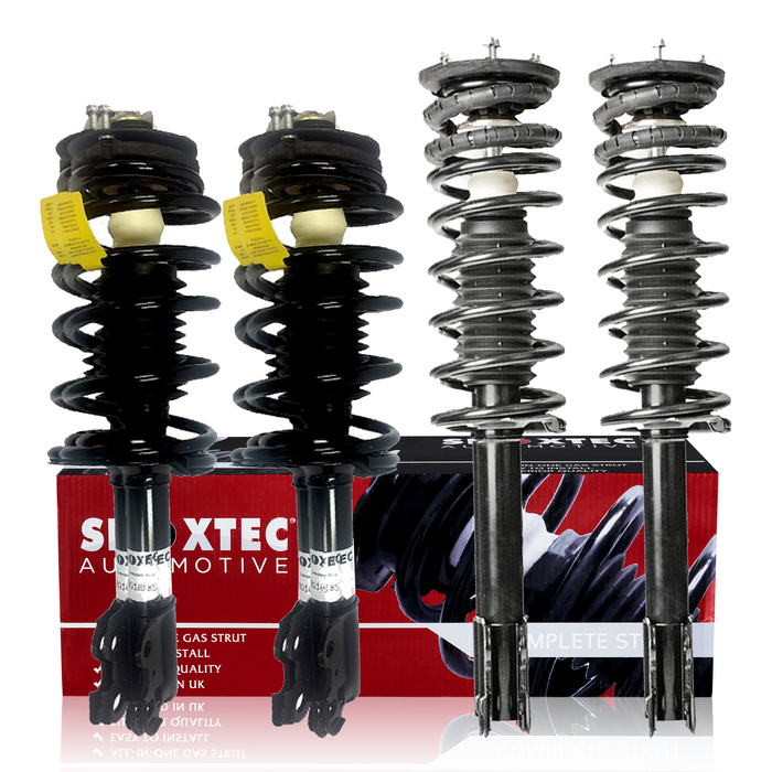 Shoxtec Full Set Complete Strut Assembly fits 91-92 Saturn SC; 93-02 Saturn SC1 SC2, 91-02 Saturn SL, SL1, SL2, 93-99 SW1;93-01 SW2 Coil Spring Assembly Shock Absorber Repl. 171924 171925