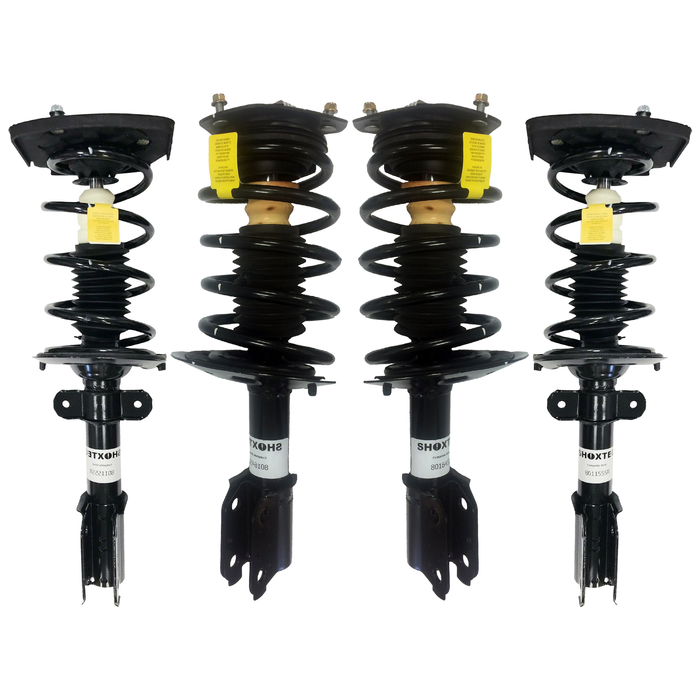 Shoxtec Full Set Complete Strut fits 2000 - 2011 Chevrolet Impala; 1998 - 2002 Oldsmobile Intrigue Coil Spring Shock Absorber Kits Repl Part No. 171670 71671