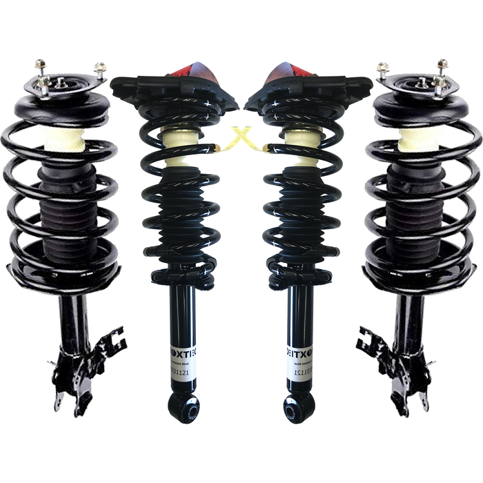 Shoxtec Full Set Complete Struts Assembly Replacement for 2004 - 2006 Nissan Sentra Coil Spring Assembly Shock Absorber Repl. part no. 172106 172105 171312
