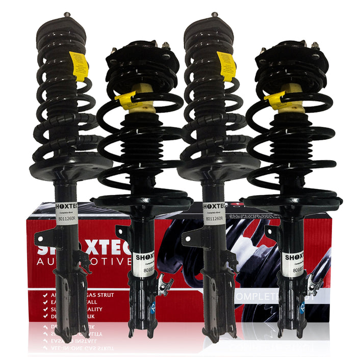 Shoxtec Full Set Complete Struts Assembly for 1997 - 2001 Toyota Camry; 1999 - 2003 Toyota Solara Coil Spring Shock Absorber Repl. Part no. 171681 171680 171678 171679