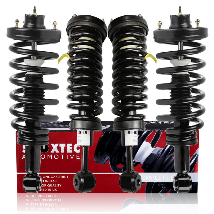Shoxtec Full Set Complete Struts Replacement for 2003 - 2006 Ford Expedition 03-06 Lincoln Navigator Coil Spring Assembly Shock Absorber Repl. part no. 171369 171370