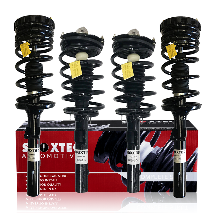 Shoxtec Full Set Complete Struts Coil Spring Assembly for 1996 - 2007 Ford Taurus; 1996 - 2005 Mercury Sable