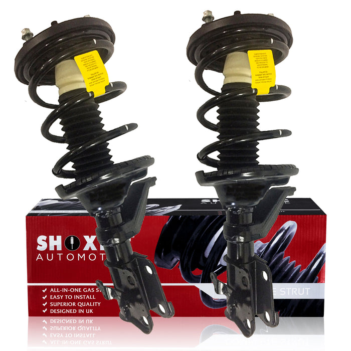 Shoxtec Front Complete Strut Assembly for 2003-2005 Honda Civic Coil Spring Assembly  Shock Absorber Kits Repl. Part no. 172186 172185