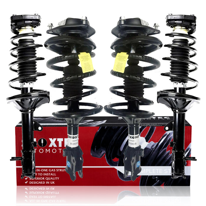 Shoxtec Full Set Complete Struts assembly for 2000 - 2006 Hyundai Elantra 2.0L I4 Coil Spring Assembly Shock Absorber Repl. 171406 171407 171405 171404