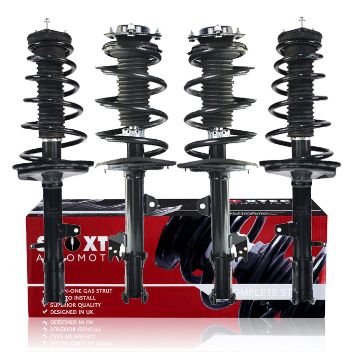 Shoxtec Full Set Complete Struts fits 2009 - 2013 TOYOTA Highlander Coil Spring Assembly Shock Absorber Repl. Part no. 272490 272489 11617 11618
