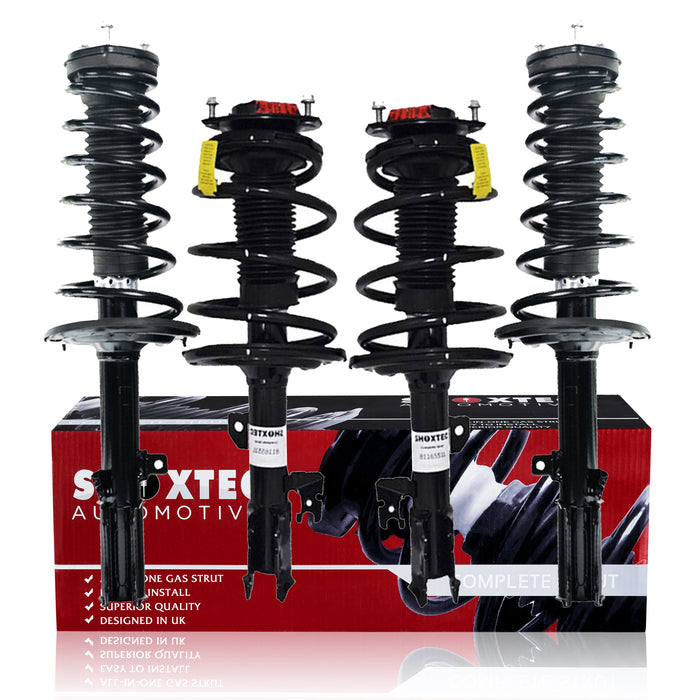 Shoxtec Full Set Complete Struts Assembly for 2007 - 2009 Lexus ES350 Coil Spring Shock Absorber Repl. Part no. 272384 272385 11741 11742