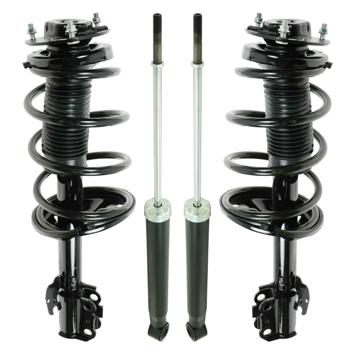 Shoxtec Full Set Complete Strut Shock Absorbers Replacement for 2005-2010 Toyota Sienna; 3.3L V6, 3.5L V6, FWD Repl. Part No.172363,172364, 37301