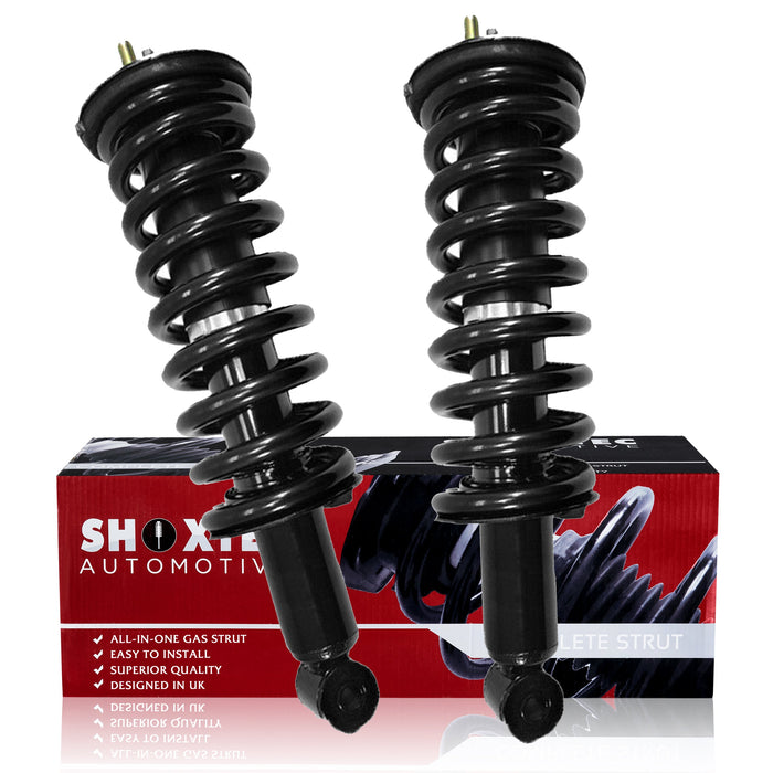 Shoxtec Front Complete Struts fits 2005-2012 Nissan Pathfinder; 2005-2015 Nissan Xterra ; 2009-2012 Suzuki Equator; Shock Absorber Repl No. 171103