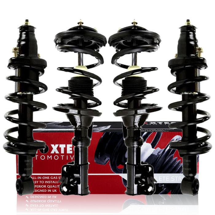 Shoxtec Full Set Complete Struts fits 2002-2006 Honda CR-V Coil Spring Assembly Shock Absorber Repl. Part no. 172143 172144 171380L 171380R